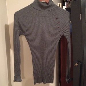 Gray Turtleneck