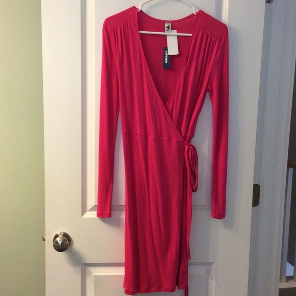 Old navy pink wrap dress
