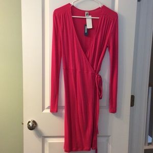 Old navy pink wrap dress