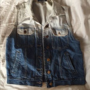 Ombré Denim Vest