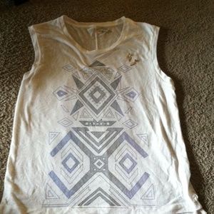 Jcrew top nwot  express gold and crystal earrings