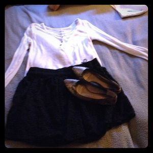 Black lace skirt. (Sold!)