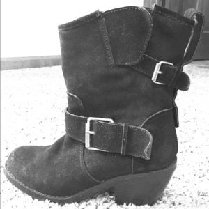 Dolce Vita black suede ankle boots