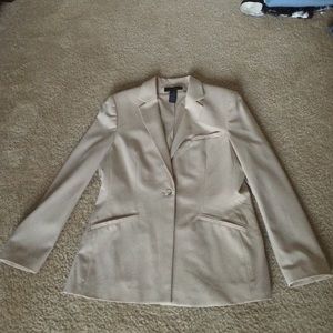Light tan suit blazer