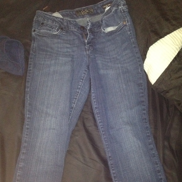 Jessica Simpson dark blue jeans