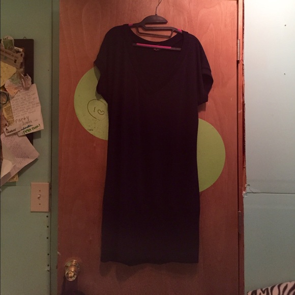 Navy blue sweater dress