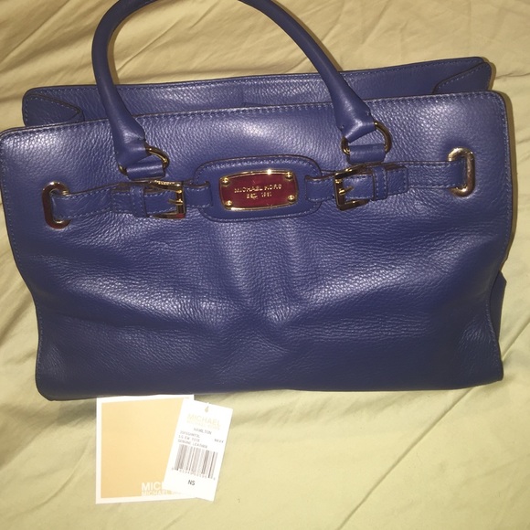Michael Kors navy blue bag. Never used