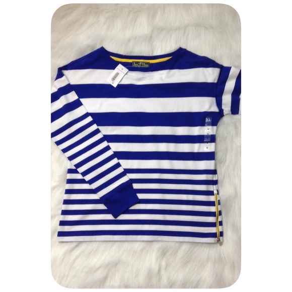 Ralph Lauren Tops - "I ❤️ OFFERS" Striped Ralph Lauren Long Sleeve Top