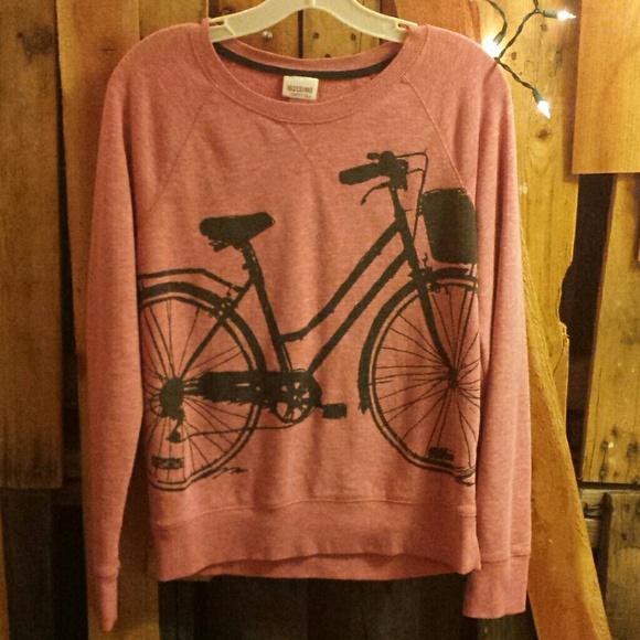 Sweater with bicycle