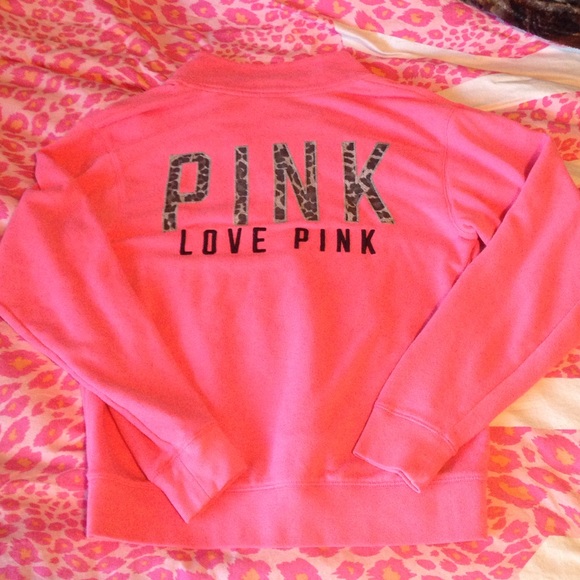 ❌SOLD❌ PINK VS 3/4 zip up 💖