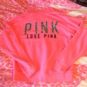 ❌SOLD❌ PINK VS 3/4 zip up 💖
