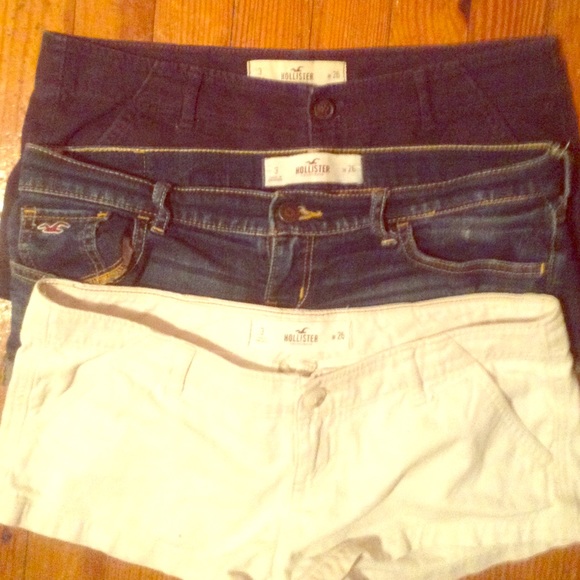 Hollister Denim - 3 hollister shorts