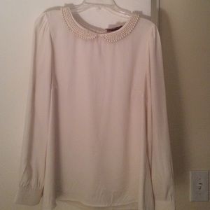 Loft pearl Peter Pan collar XL