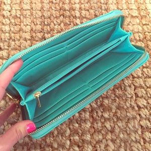 Zipper Wallet - Aqua