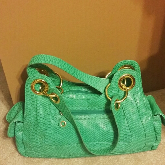 REDUCED!!! ALDO Snakeskin Turquoise Handbag