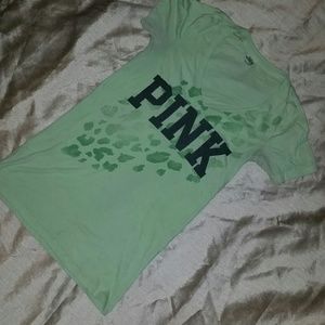 Worn xs vintage pink Leopard print shirt