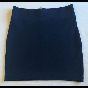 Navy body con skirt