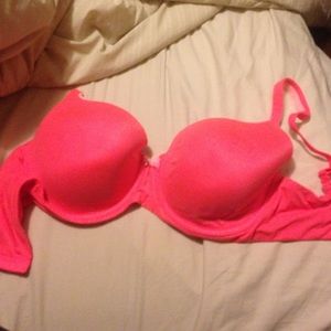 Neon pink VS bra lined Demi