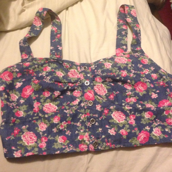 Floral crop top