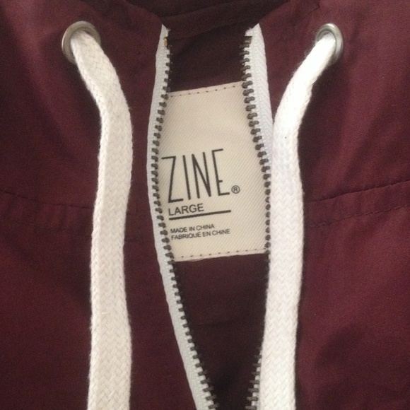 Hooded windbreaker from zumiez