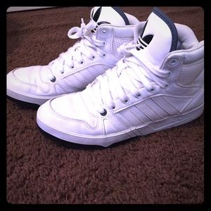 White Adidas high top
