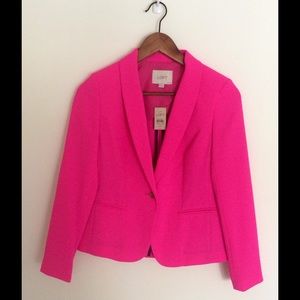 NWT Hot Pink Ann Taylor Loft Blazer XSP
