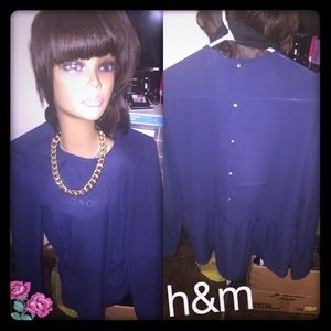 Casual/dress top button down back