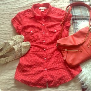 Red Polka dot Shirt