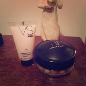 Victoria's Secret primer & Elf mineral pearls.