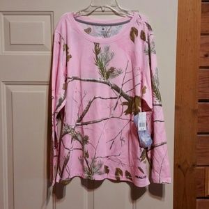 Realtree Pink Camo Long Sleeve Shirt NEW