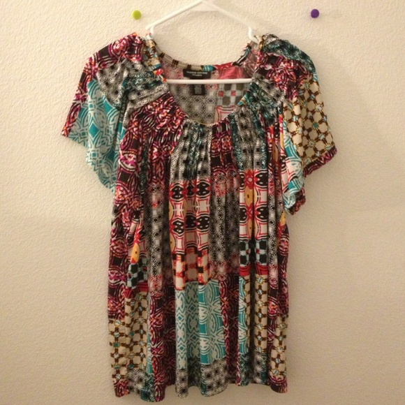 printed blouse