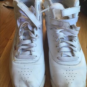White High-Top Reeboks