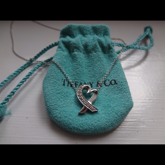 Tiffany &Co P Picasso Loving Heart Diamond Pendant