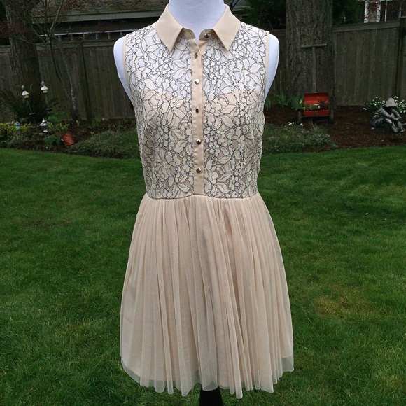 ⛔️NOT FOR SALE⛔️ floral lace and tulle skirt dress - Picture 2 of 4