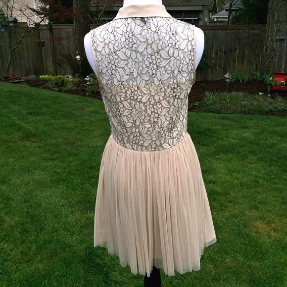 ⛔️NOT FOR SALE⛔️ floral lace and tulle skirt dress - Picture 3 of 4
