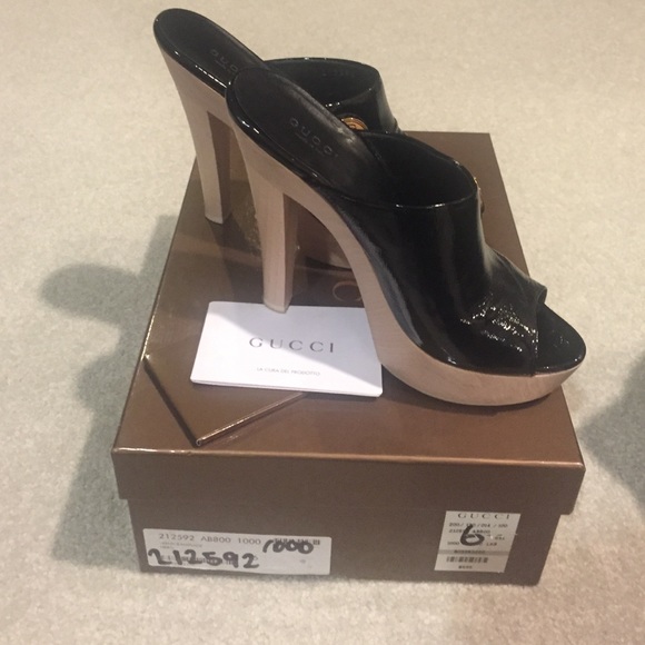 Gucci sandals black patent leather - Picture 2 of 4