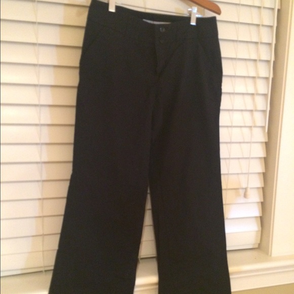 Black Full length cotton trousers