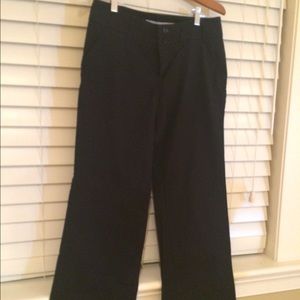Black Full length cotton trousers