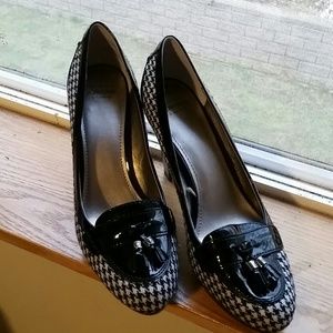 Joan & David Houndstooth high heels