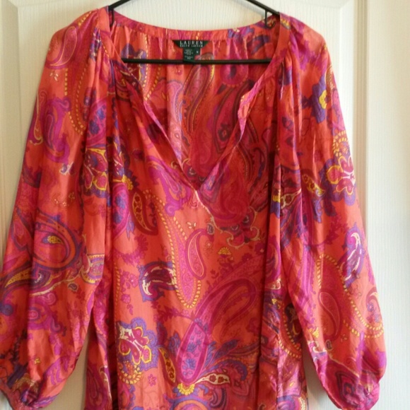 Ralph Lauren silk tunic