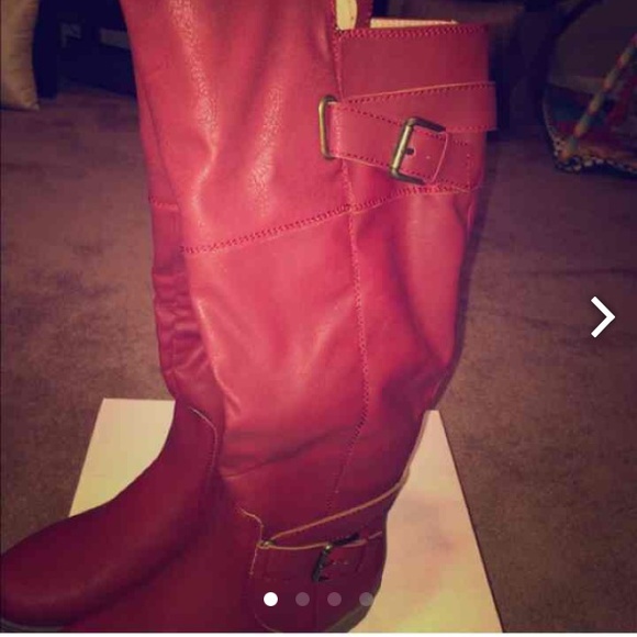 justfab red boots