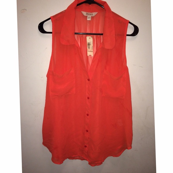 Decree Sleeveless Chiffon Top