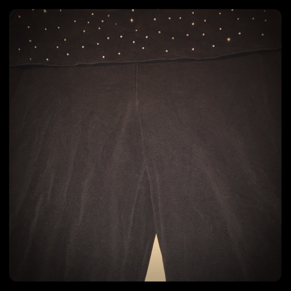 Pink Victoria's Secret bling yoga boot cut