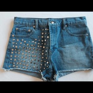 Brand new embellished high waist cutoffs.