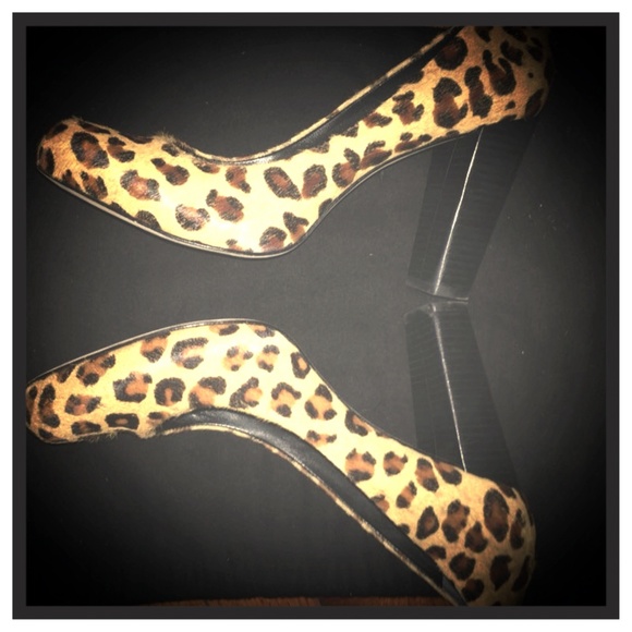DKNY Hair Calf Animal Print Pump