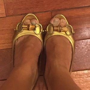Gucci Gold Sandals