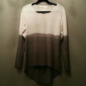 Long sleeve top with opening in the back