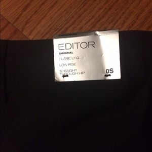 Express Editor Flare Leg Low Rise Pants