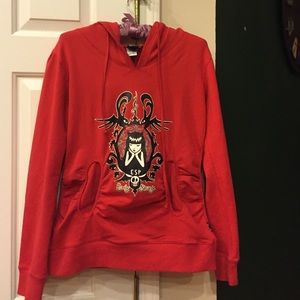 Sweatshirt with oversized hood