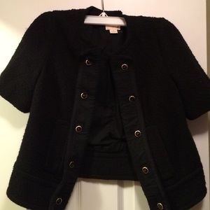 Cropped boucle jacket